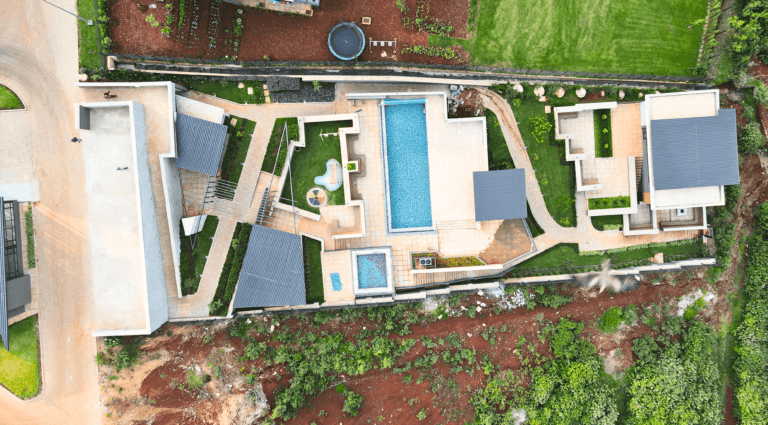 Tilisi Views Clubhouse featuring two heated swimming pools. kids play area, gym and multipurpose hall